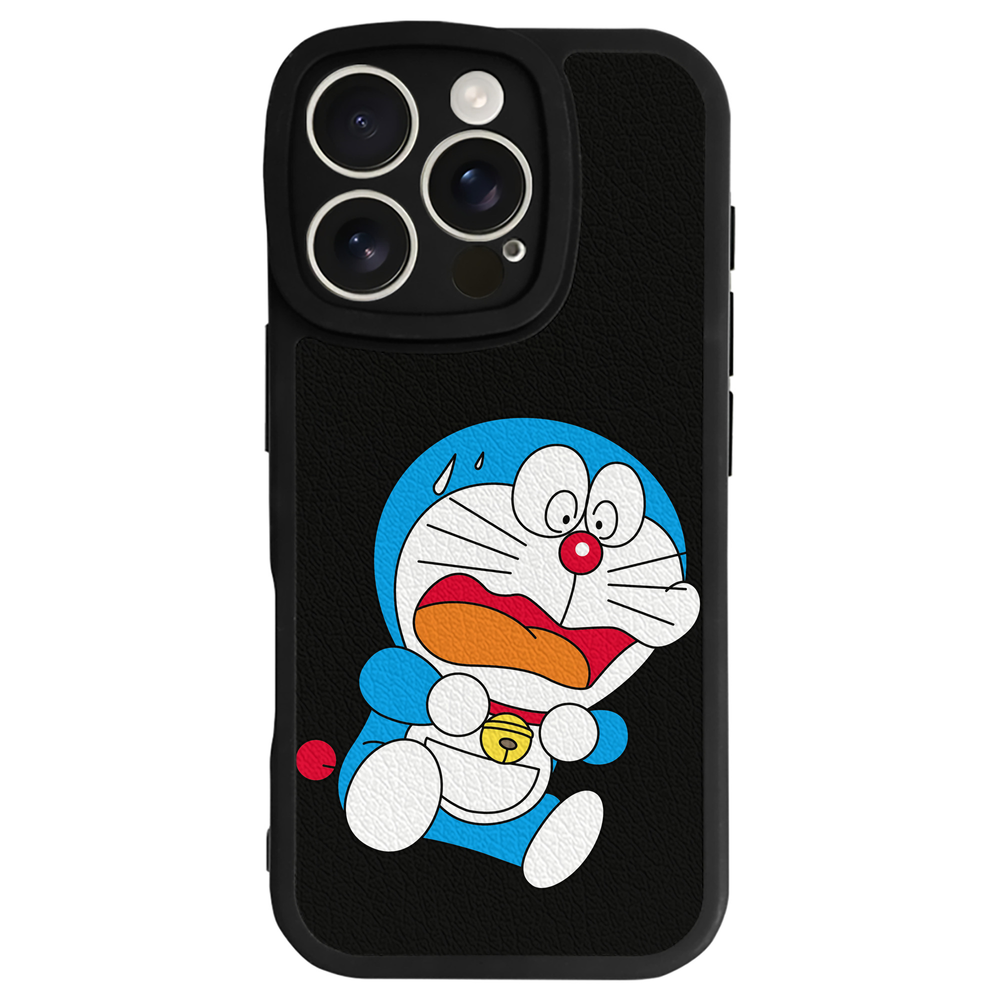 （画像用） ドラえもん Doraemon 【iPhone 16シリーズ対応】シリコンスマホケース（レザー調） 材質：シリコン